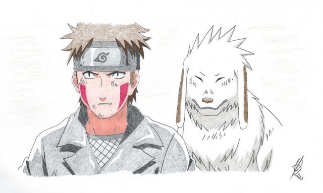 Kiba a Akamaru